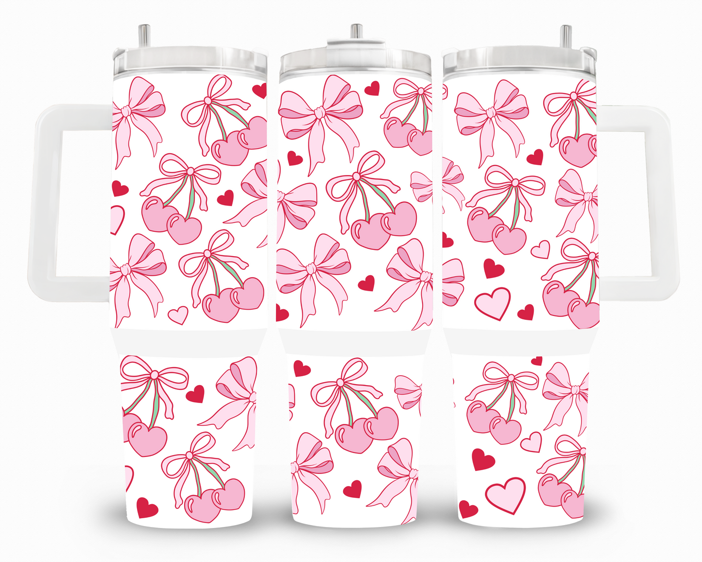 Bows and Cherries Coquette 40oz UVDTF Wrap