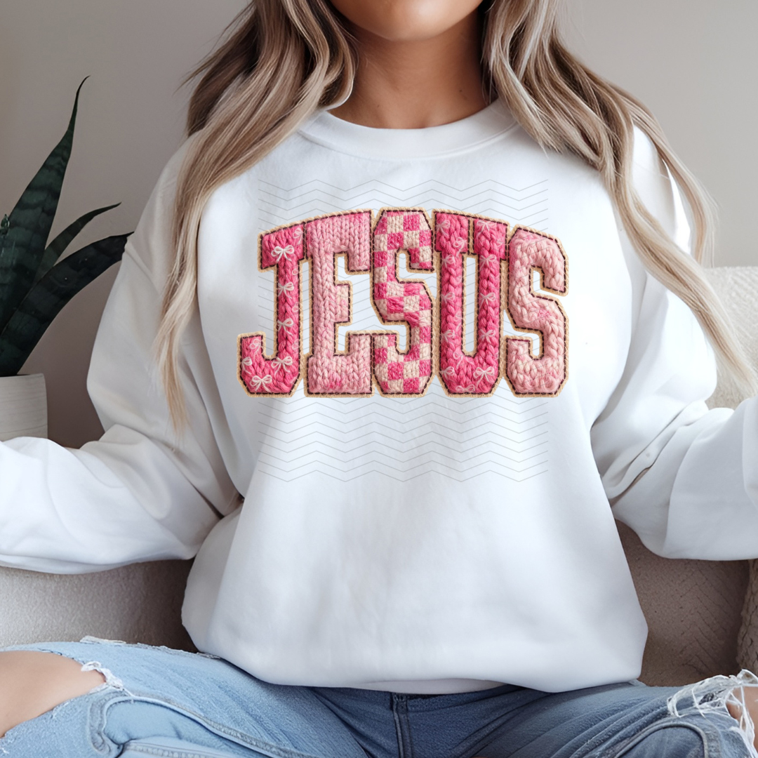 Jesus Faux Patch DTF