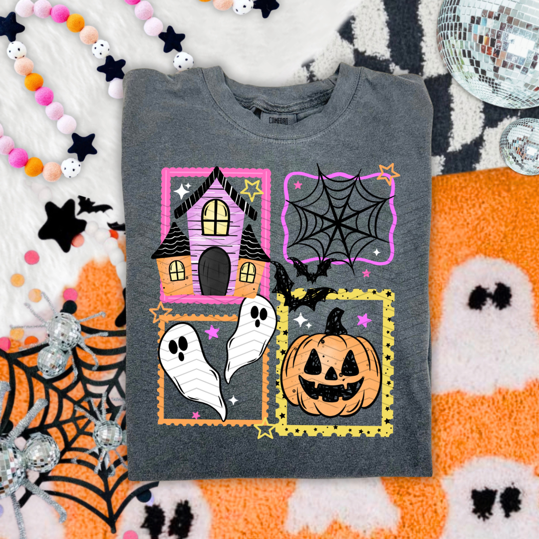 Haunted House Stamps DTF