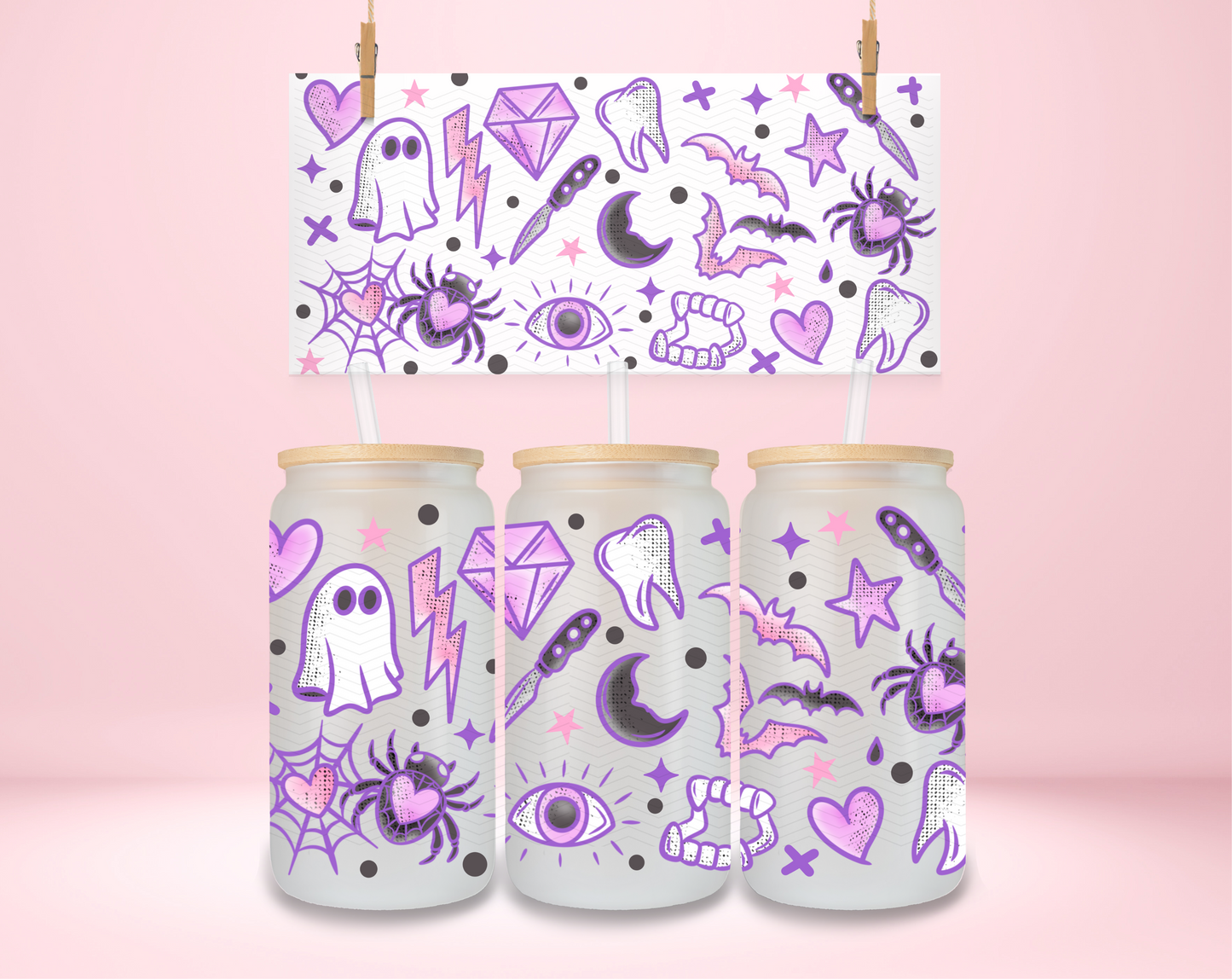 Purple Spooky UVDTF Wrap