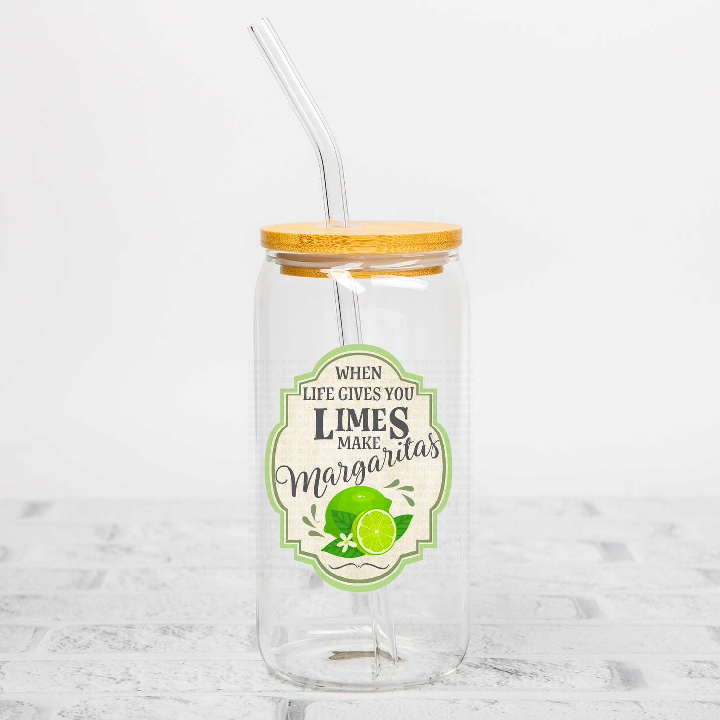 Margaritas Label UVDTF Decal