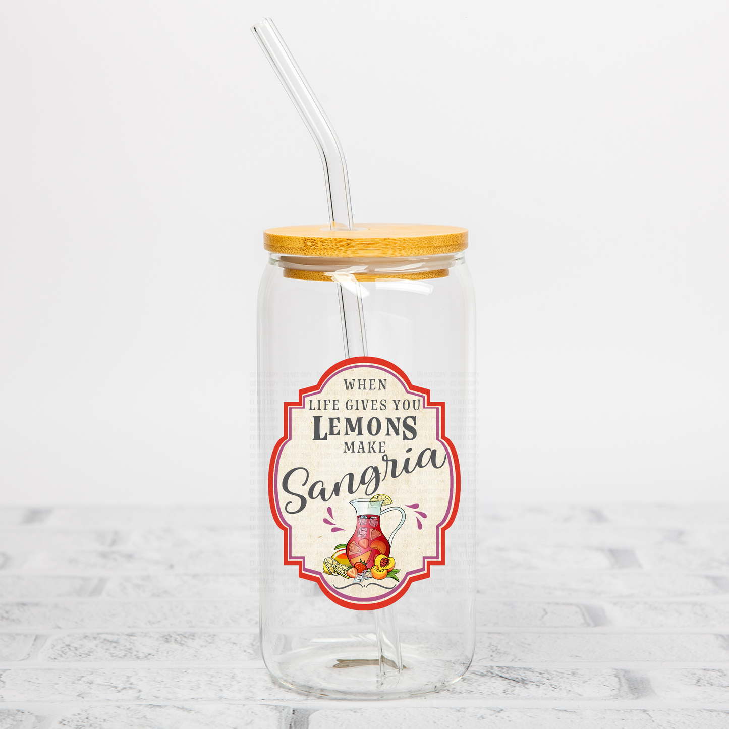 Sangria Label UVDTF Decal