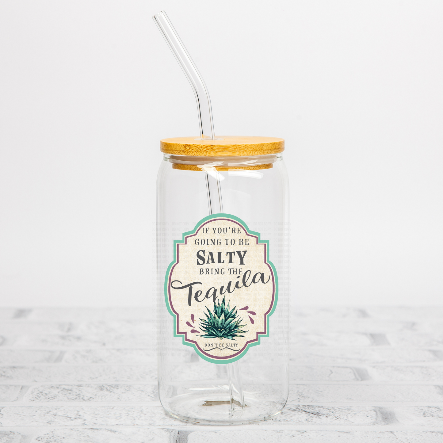 If You are Going to be Salty, Bring Tequila Label UVDTF Decal