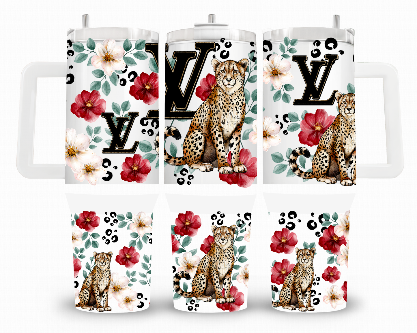 Cheetah Designer 40oz UVDTF Wrap