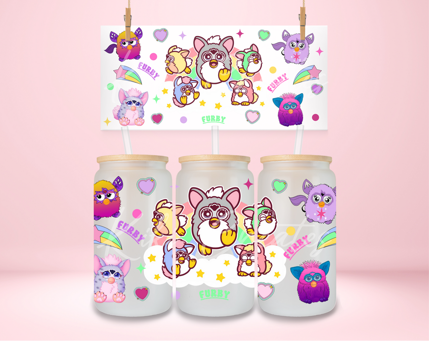 Furby Retro UVDTF Wrap