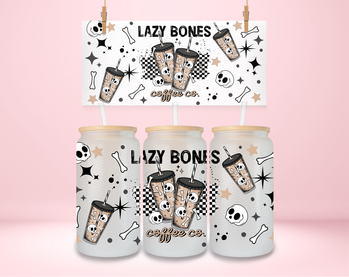 Lazy Bones Coffee UVDTF Wrap