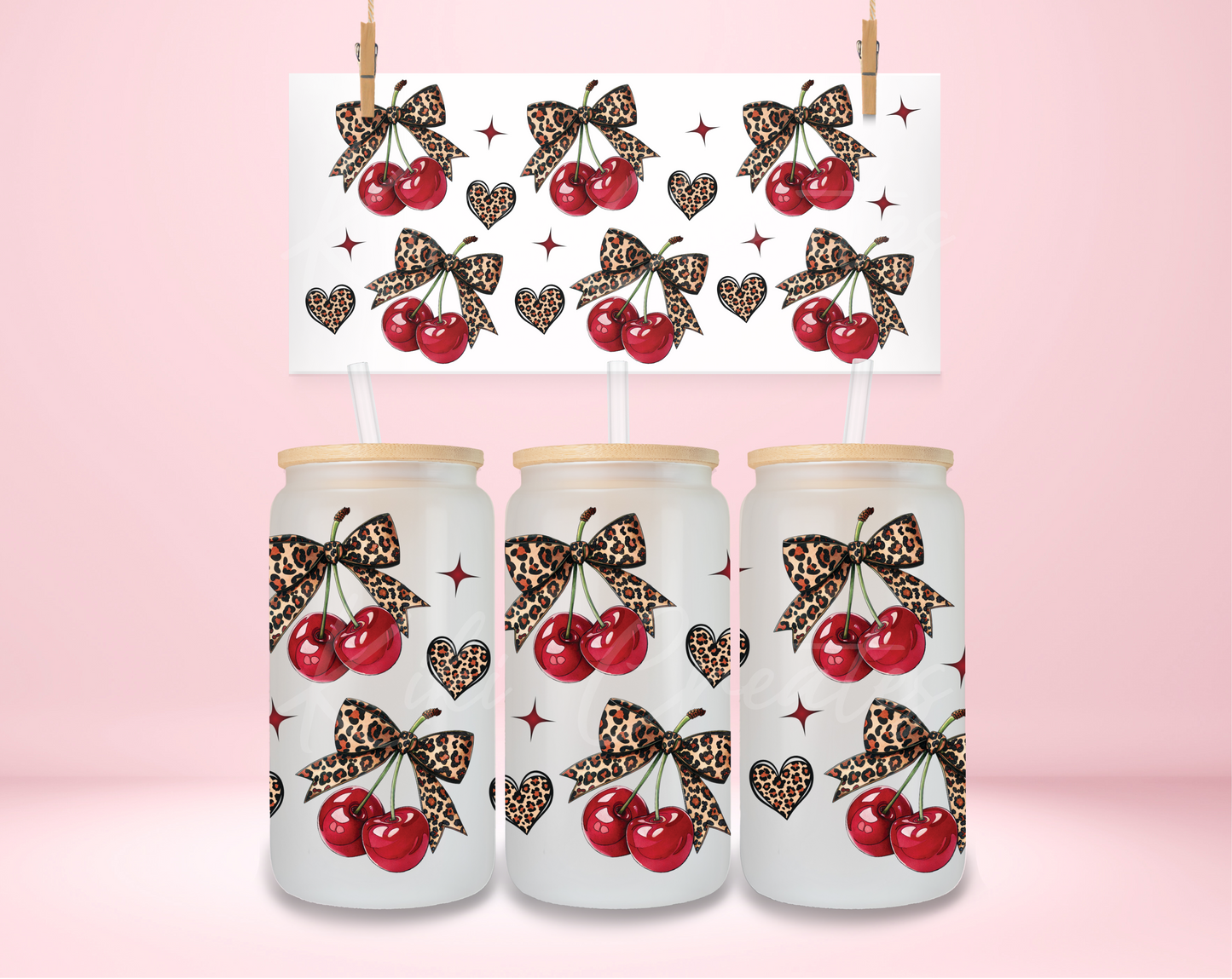 Leopard Cherry UVDTF Wrap