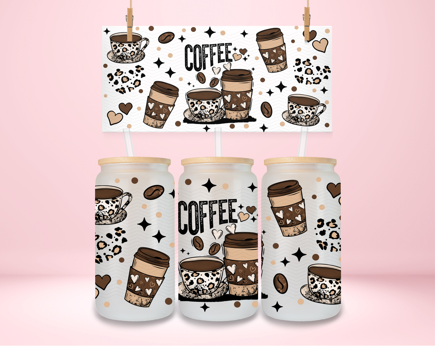 Leopard Coffee UVDTF Wrap