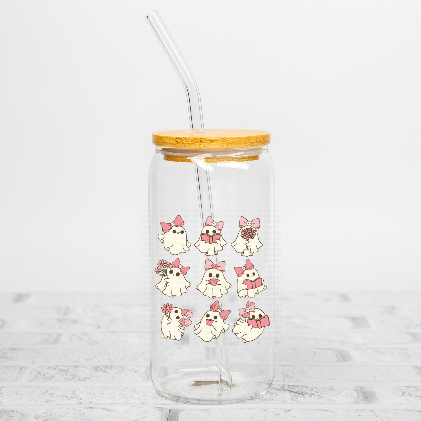 Cute Girly Ghosts UVDTF Decal