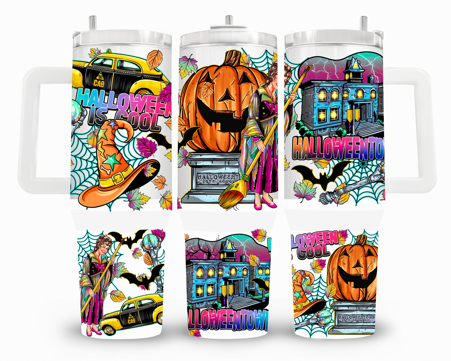 Halloween Town 40oz UVDTF Wrap