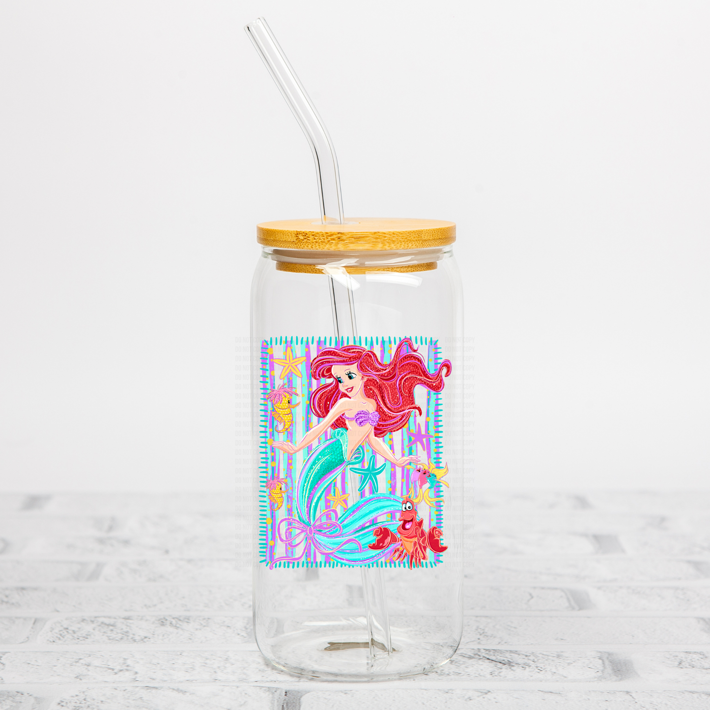 Colorful Mermaid UVDTF Decal