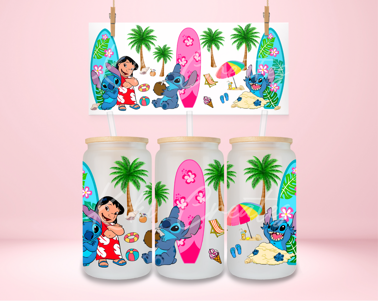 Blue Guy Surfing UVDTF Wrap