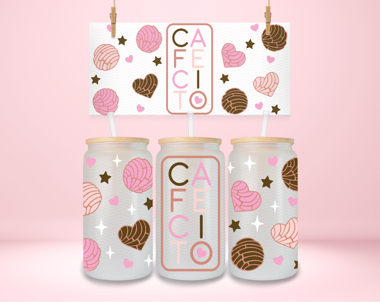 Cafecito Conchas UVDTF Wrap