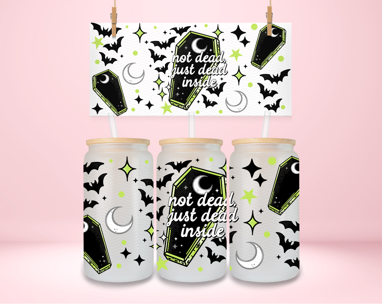 Not Dead Just Dead Inside UVDTF Wrap