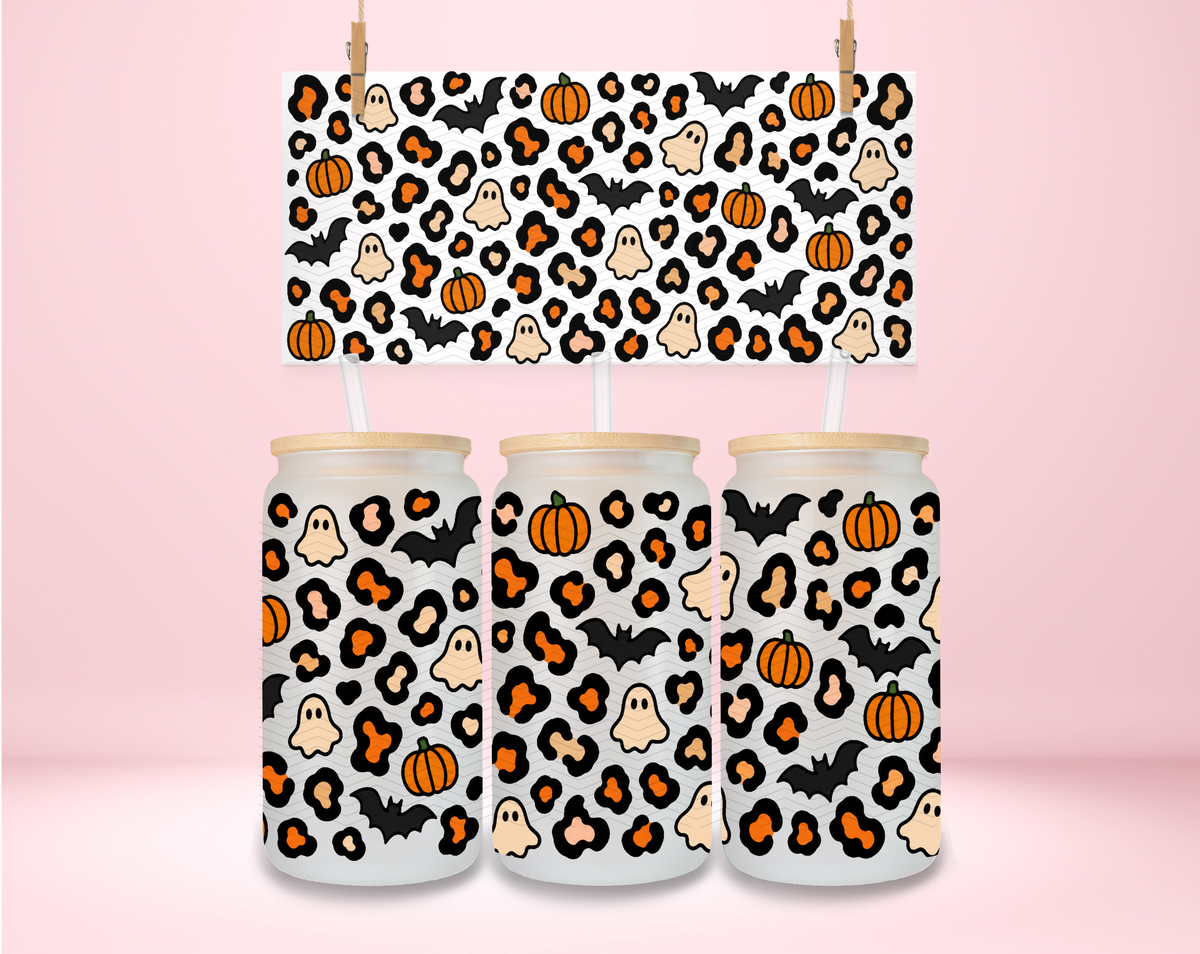 Spooky Halloween Leopard UVDTF Wrap