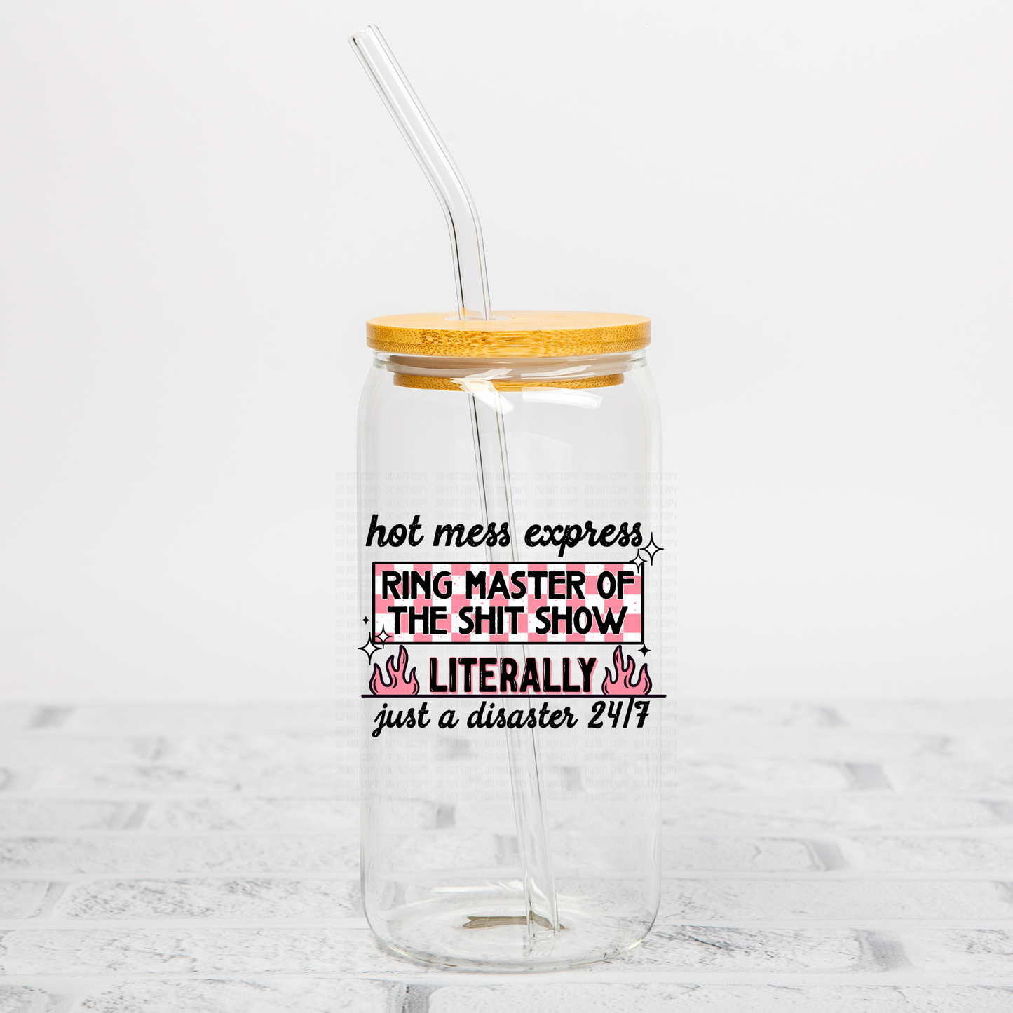 Hot Mess Express UVDTF Decal