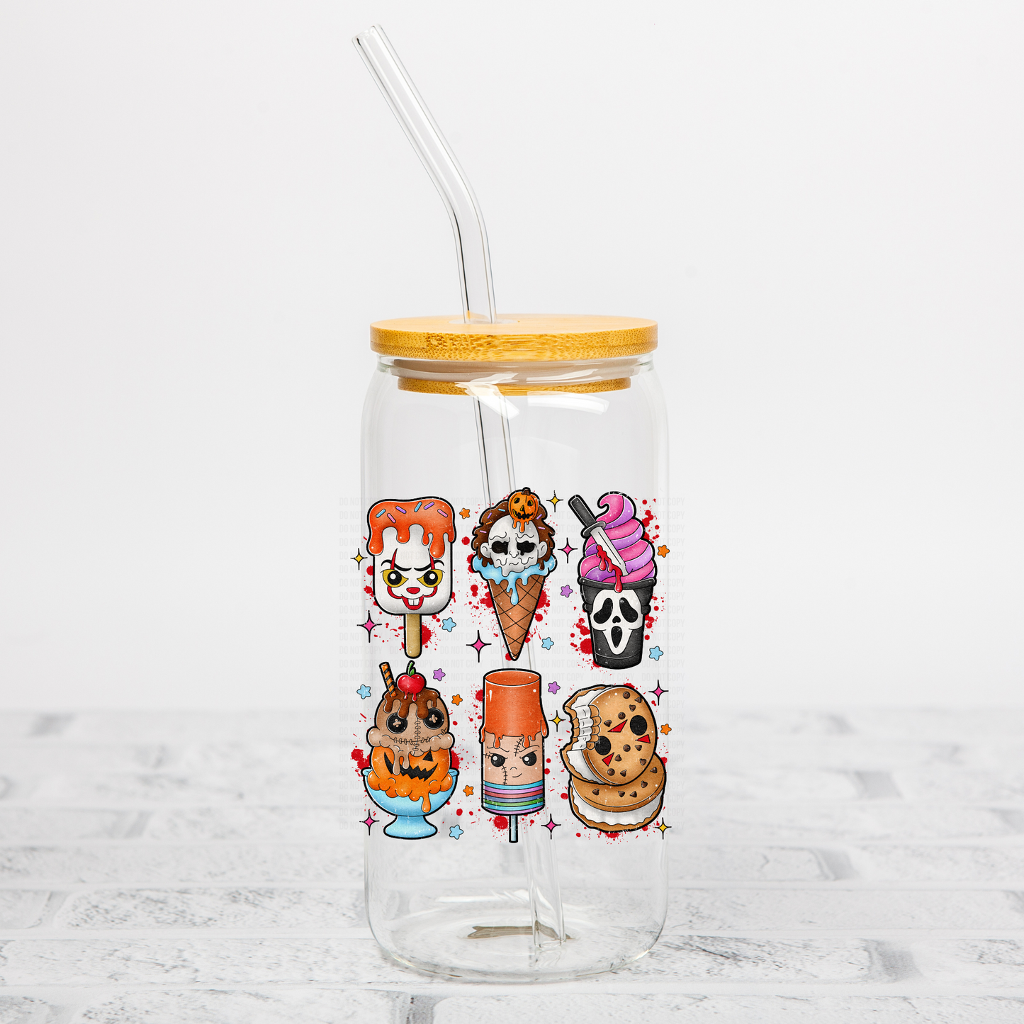Spooky Boys Ice Cream UVDTF Decal