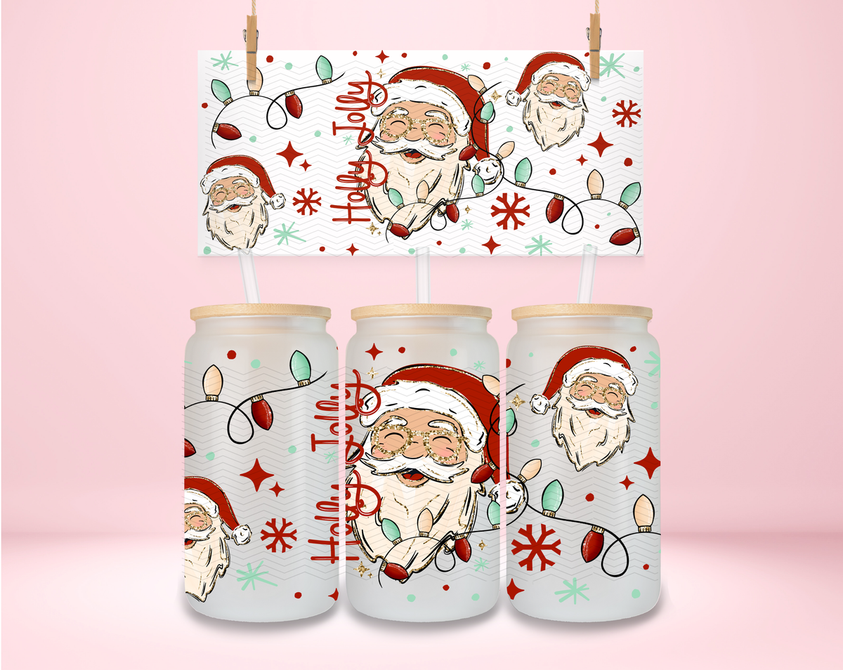 Holly Jolly Santa Light Skintone UVDTF Wrap