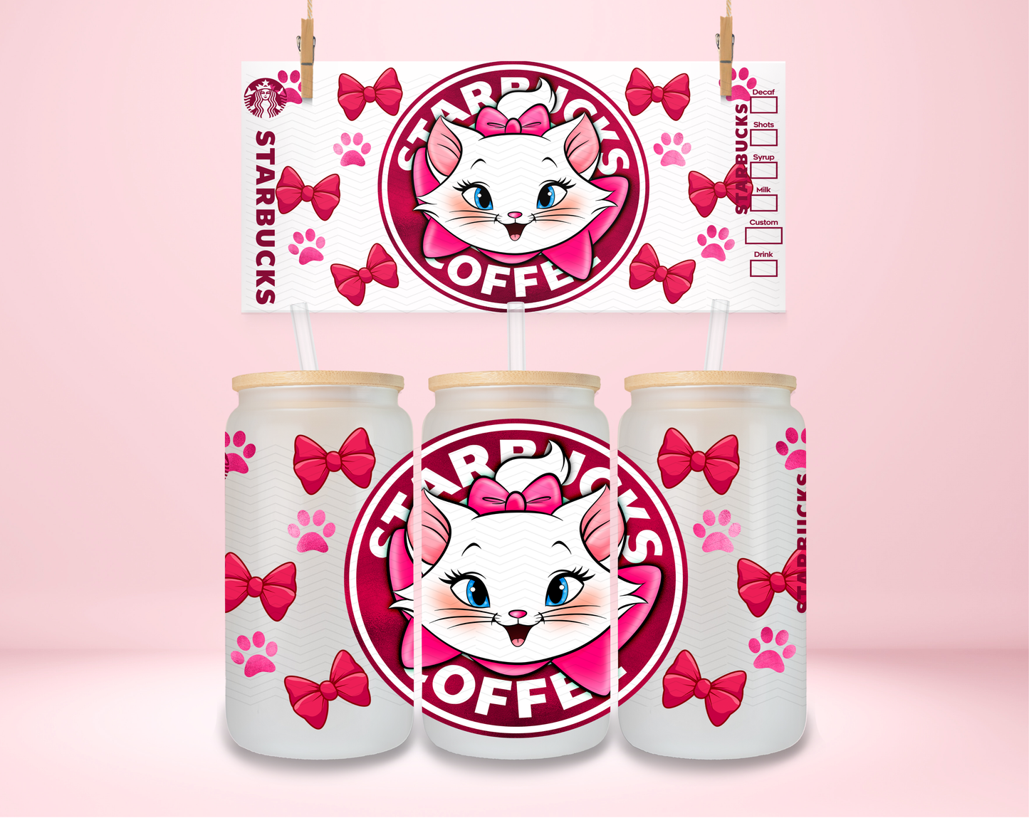 Starbies Marie and Bows UVDTF Wrap