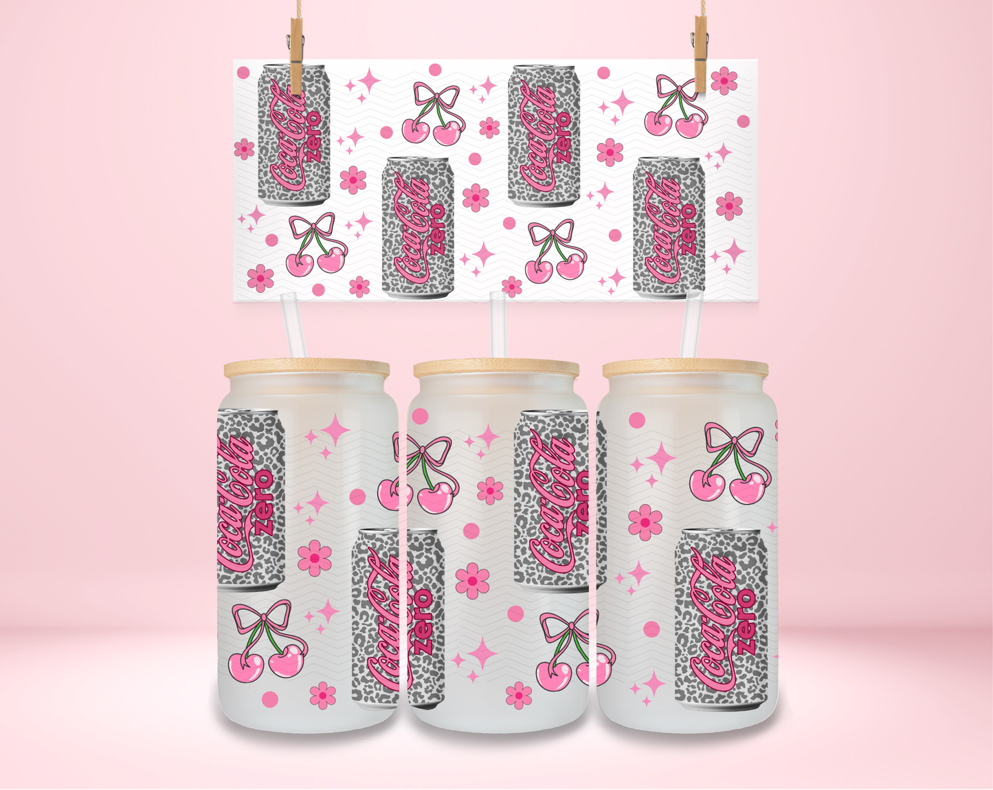 Zero Cola Leopard Cherry UVDTF Wrap