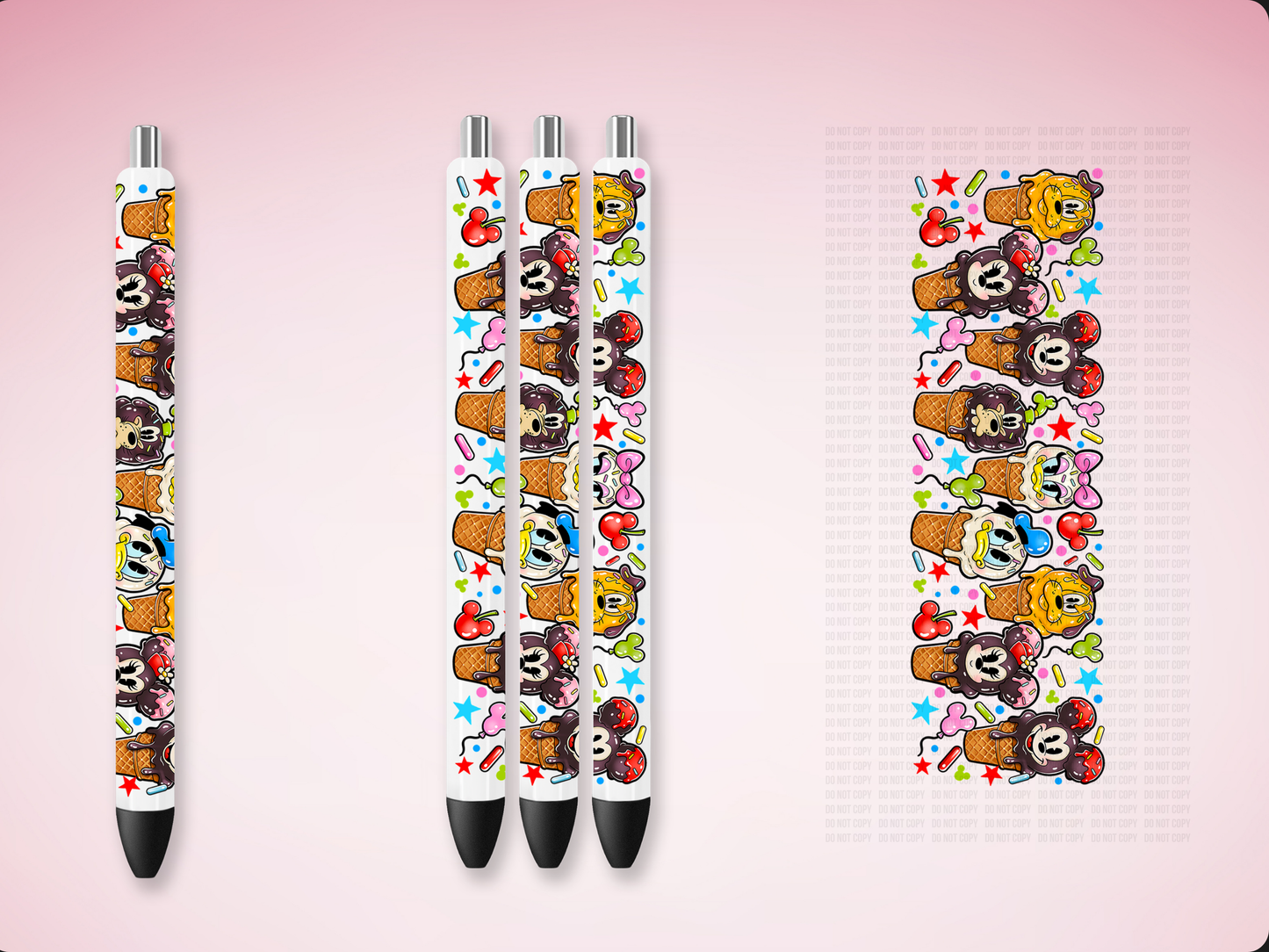 Mouse & Friends Ice Cream Pen Wrap