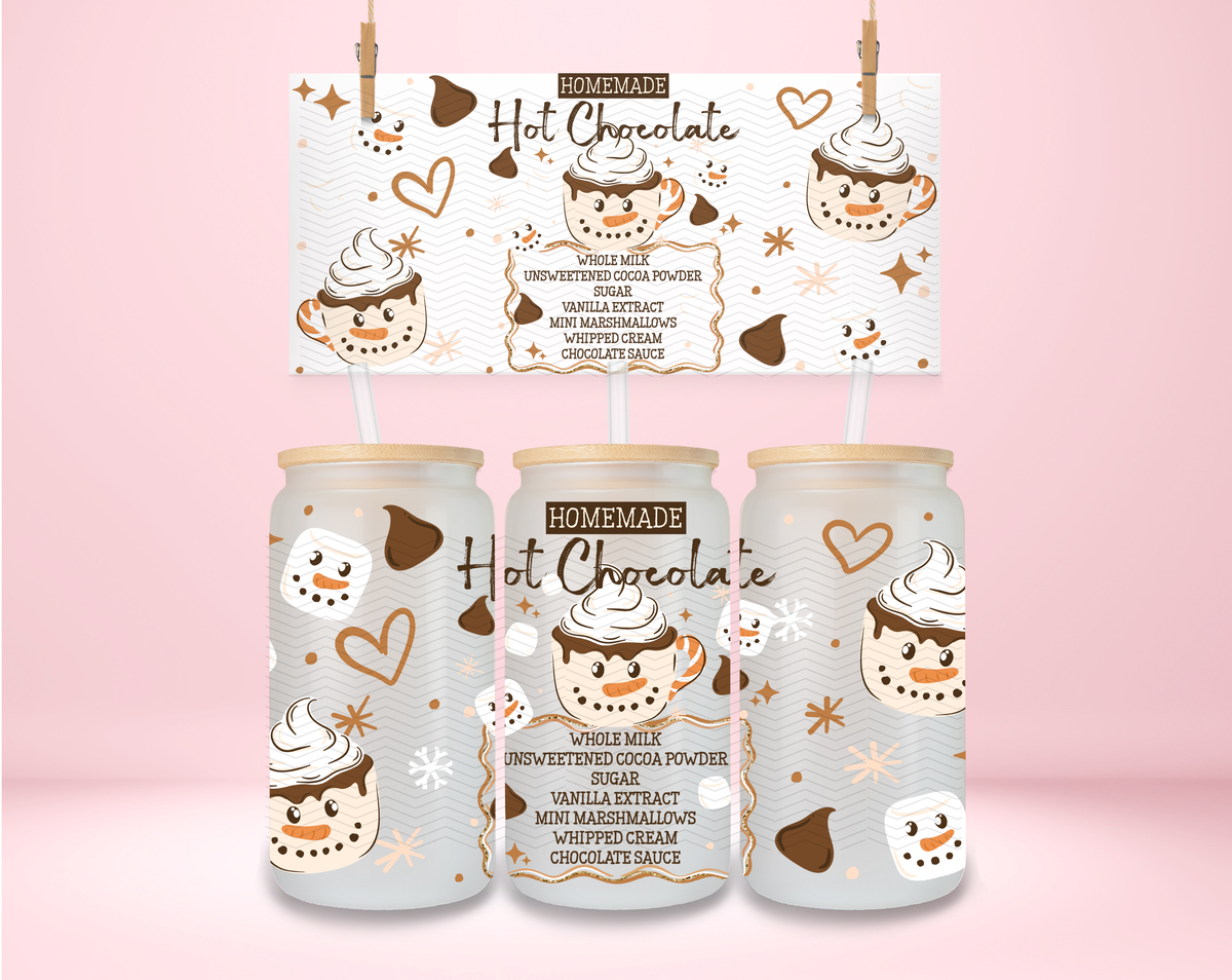 Hot Chocolate Recipe UVDTF Wrap