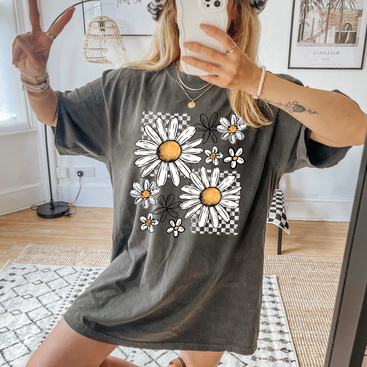 Daisy Checkered DTF