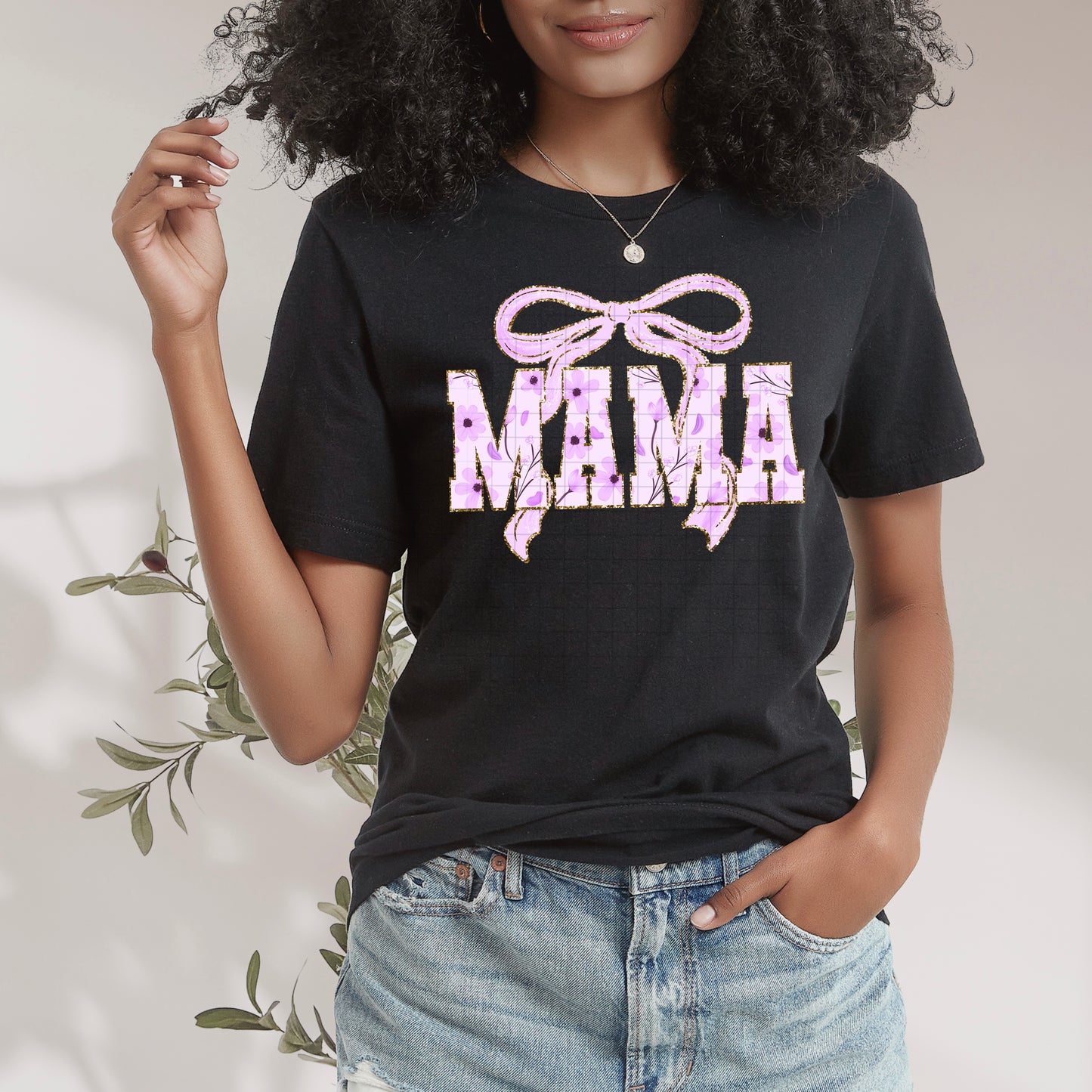 Purple Mama Floral Coquette DTF