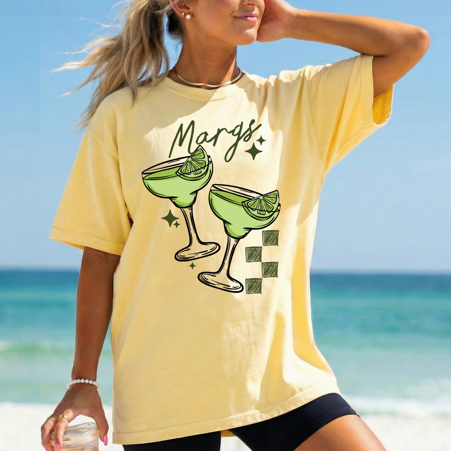 Green Margs Checkered DTF
