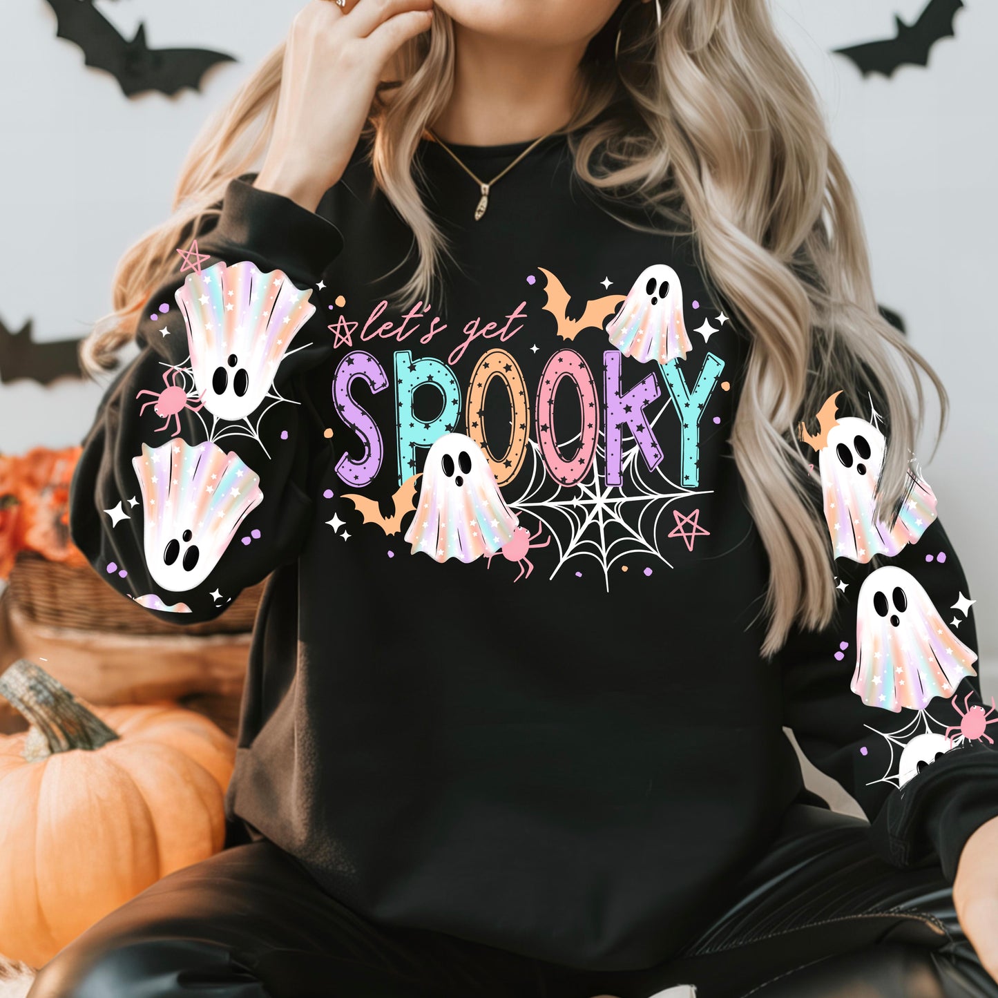 Let's Get Spooky W/ Sleeves DTF
