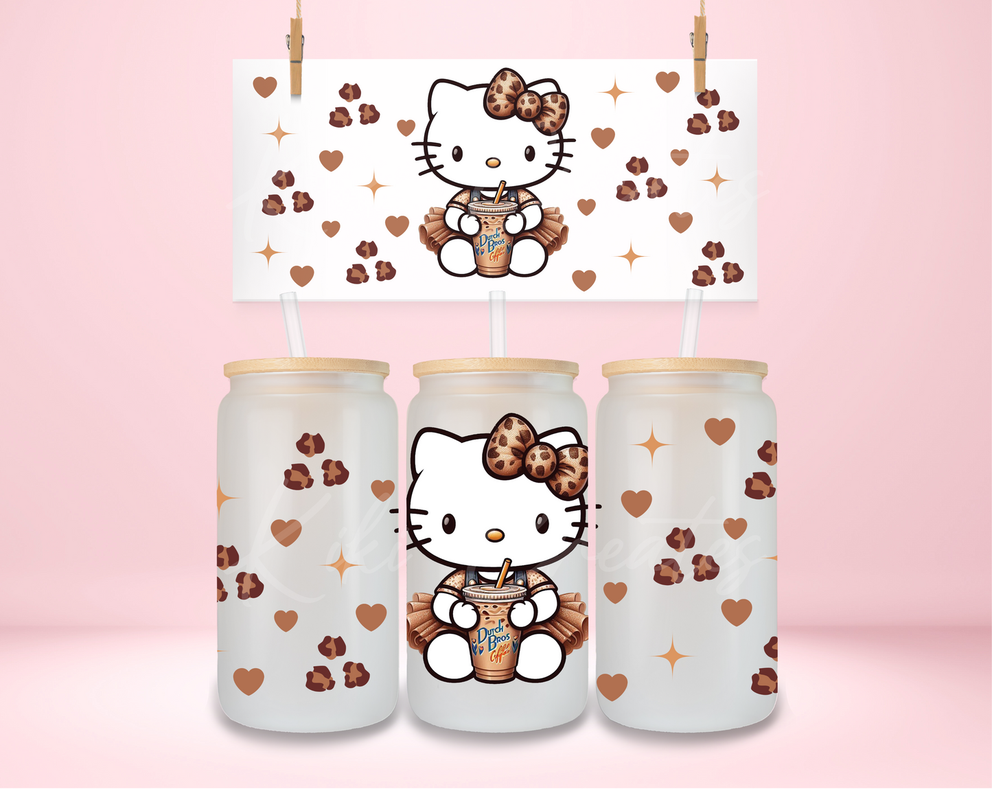 Dutch Bros HK Leopard UVDTF Wrap