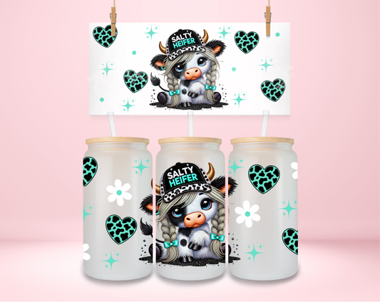 Salty Heifer Floral UVDTF Wrap