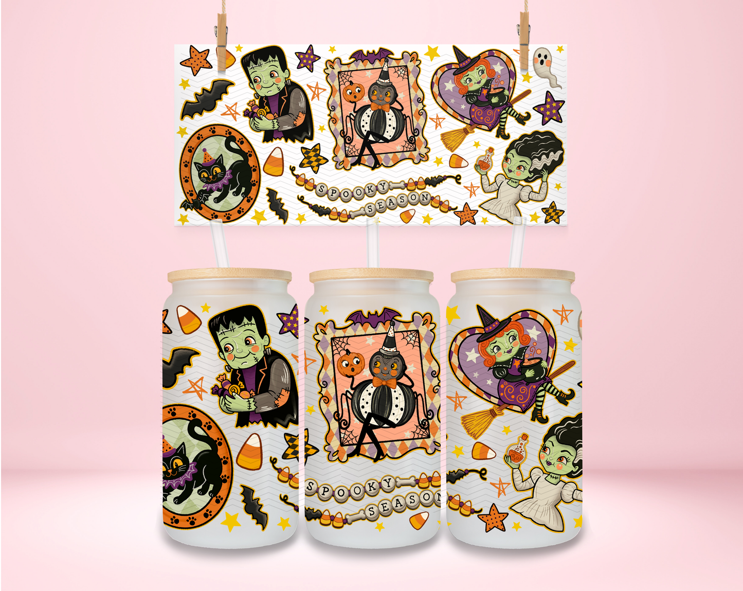 Vintage Halloween UVDTF Wrap