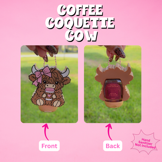 Coffee Coquette Cow Pocketbac Holder
