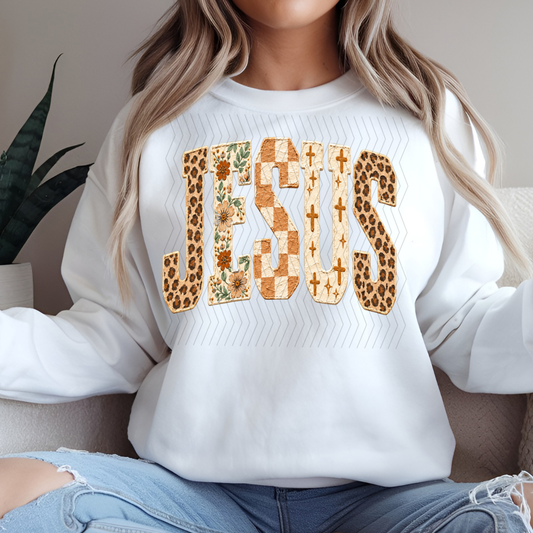 Jesus Pattern DTF