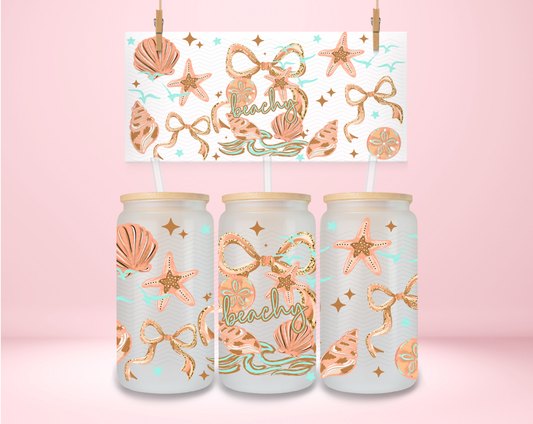 Beachy Coquette Shells UVDTF Wrap