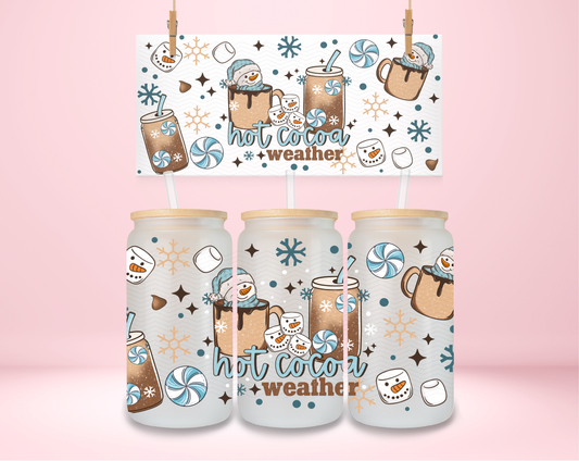 Hot Cocoa Weather Blue UVDTF Wrap