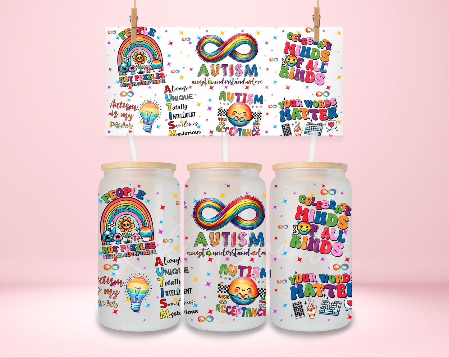 Autism Awareness 1 UVDTF Wrap