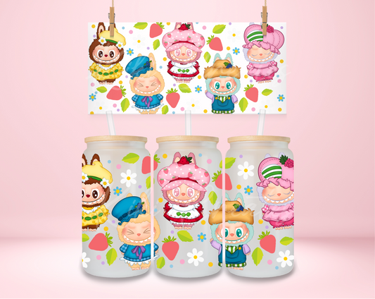 Labubu Strawberry And Friends UVDTF Wrap