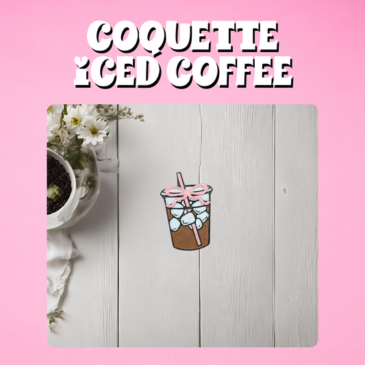 Coquette Iced Coffee Straw Topper