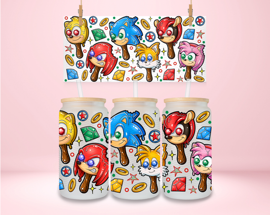 Hedgehog and Friends Ice Cream UVDTF Wrap
