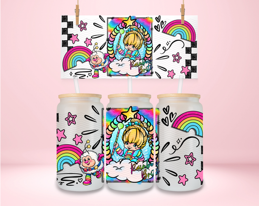 Rainbow Girl Doodle UVDTF Wrap