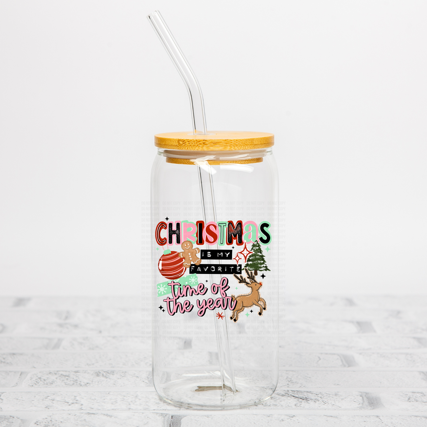 Christmas Is My Fav Time UVDTF Decal