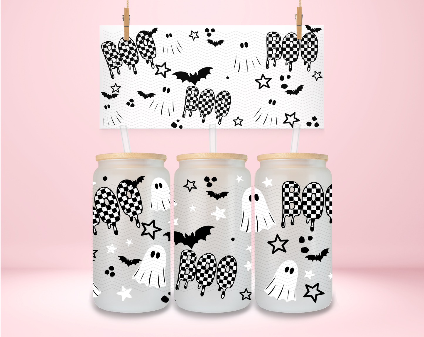 Boo Checker Ghost UVDTF Wrap