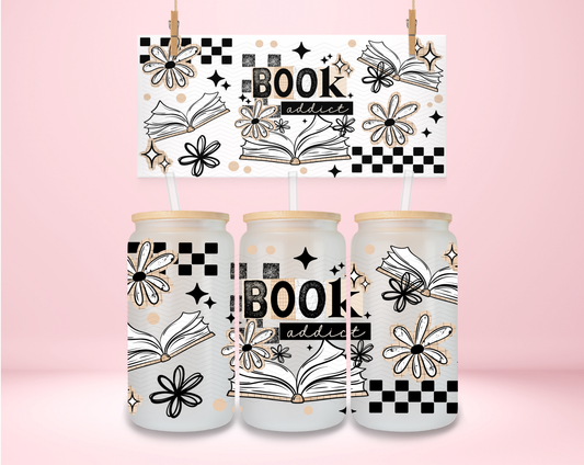 Bood Addict Tan and Checkered UVDTF Wrap