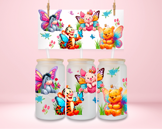 Pooh And Friends Butterfly UVDTF Wrap