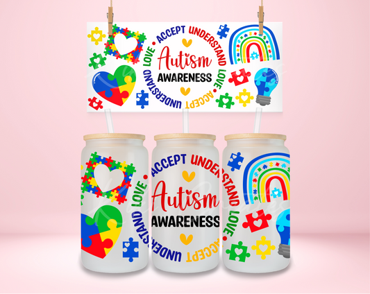 Autism Awareness 2 UVDTF Wrap