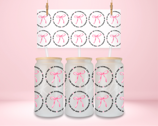 Cup Care- Pink Coquette UVDTF Wrap