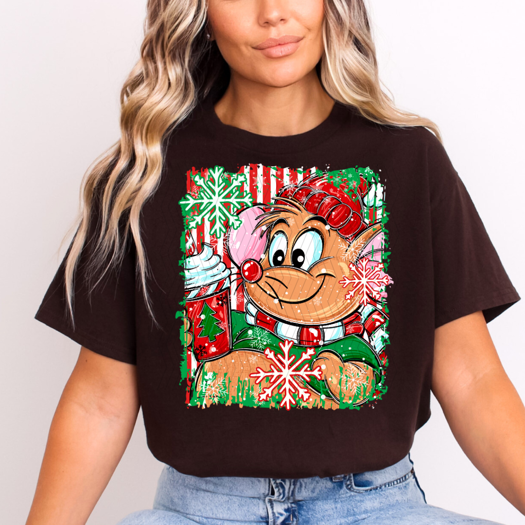 Gus Christmas Mouse DTF