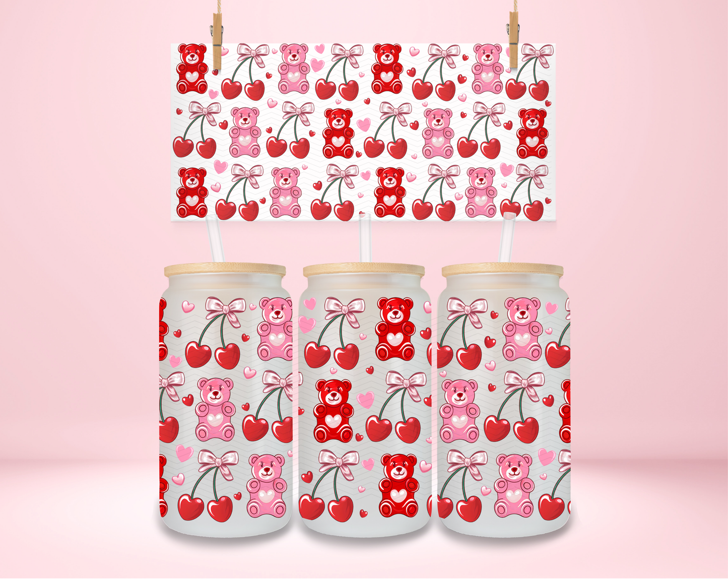 Gummy Bear Cherries UVDTF Wrap